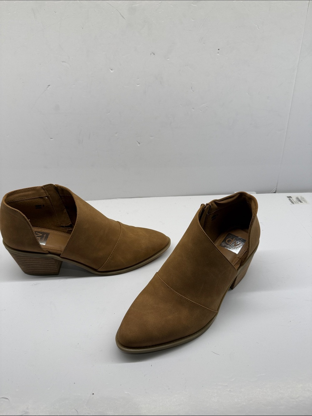 Dolce Vita Brown Cutout Ankle Booties